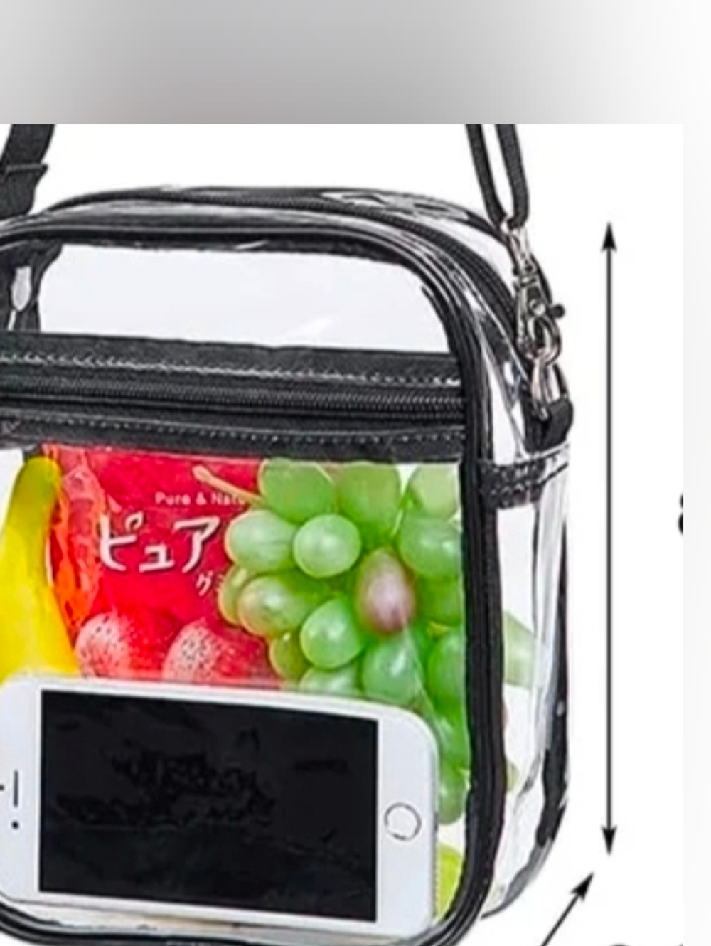 PVC Messenger Crossbody Bag - Picture 4 of 4